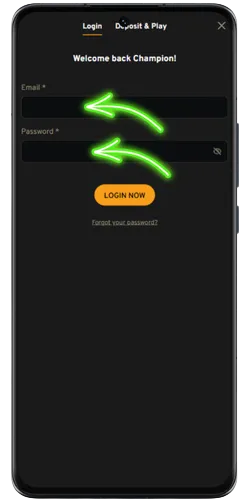 Lucky Trunk login with email and password
